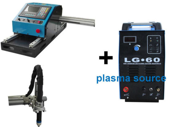 Draagbare CNC 100A Plasma Cutting Machine vir 1-15mm Iron Sheet